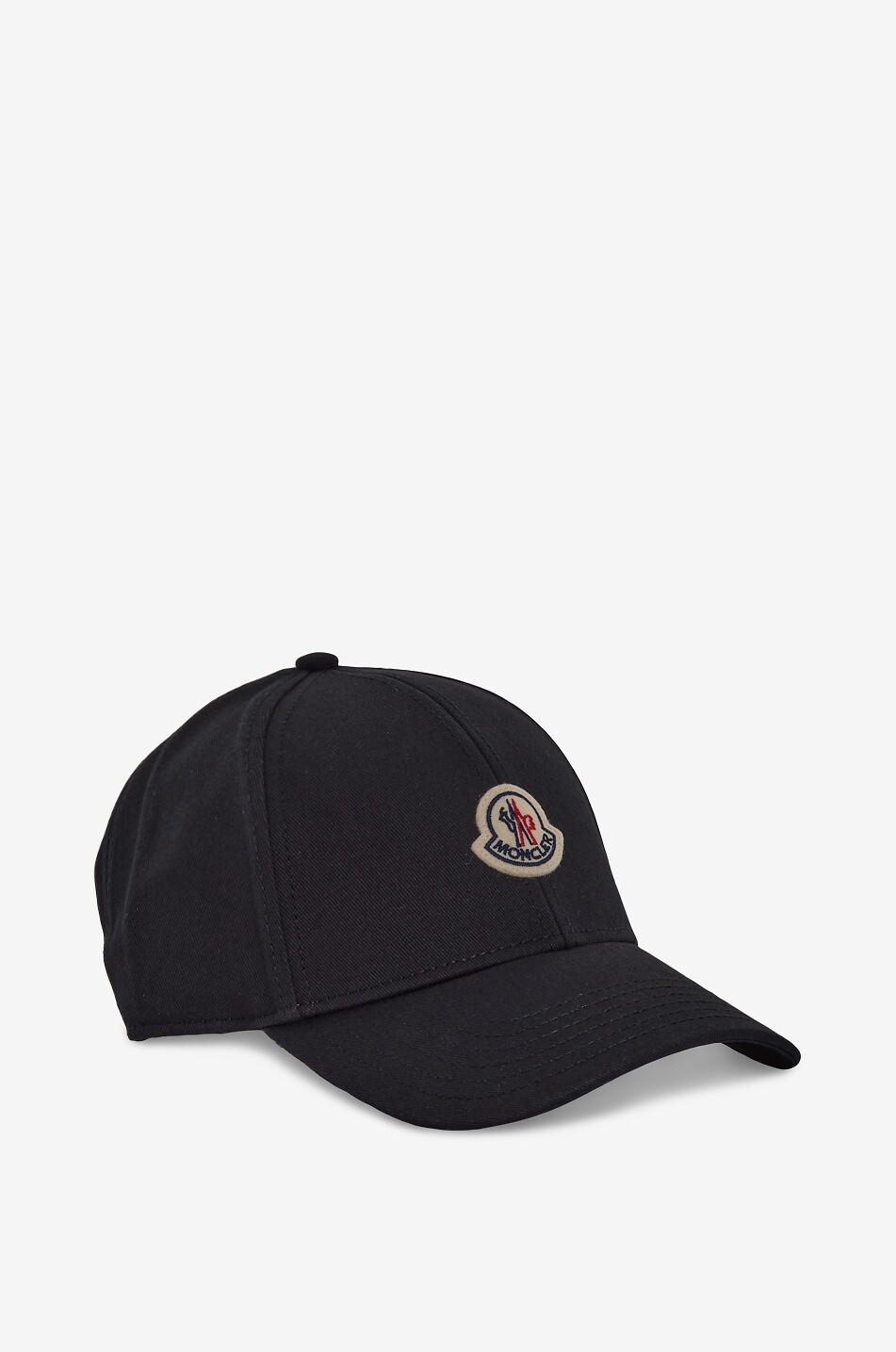 MONCLER Cap in cotton twill with embroidered logo Men BLACK 2