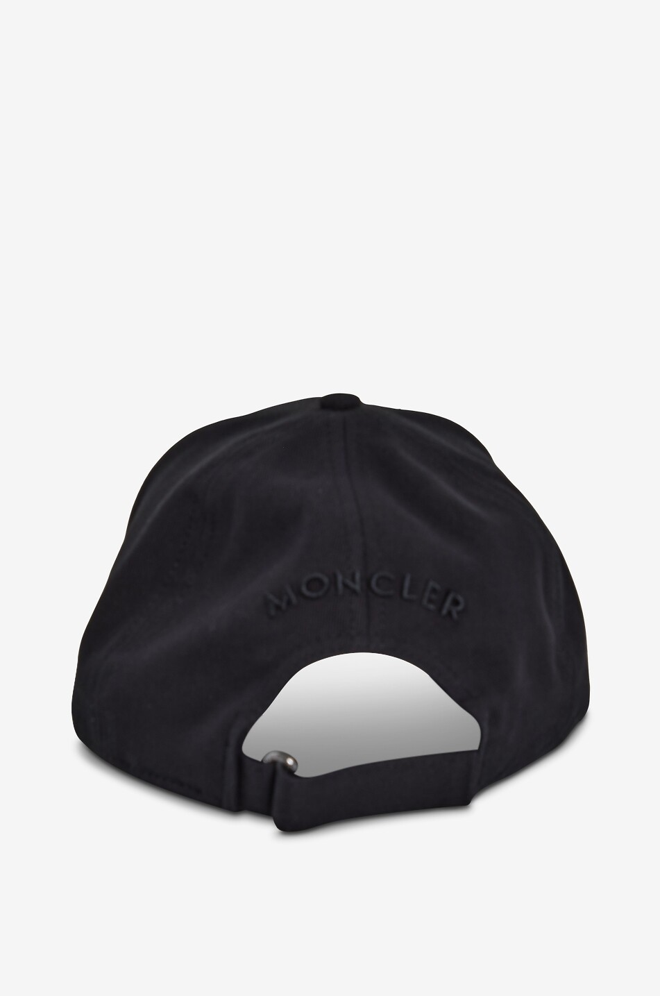 Cursive logo embroidered twill baseball cap - MONCLER - BLACK