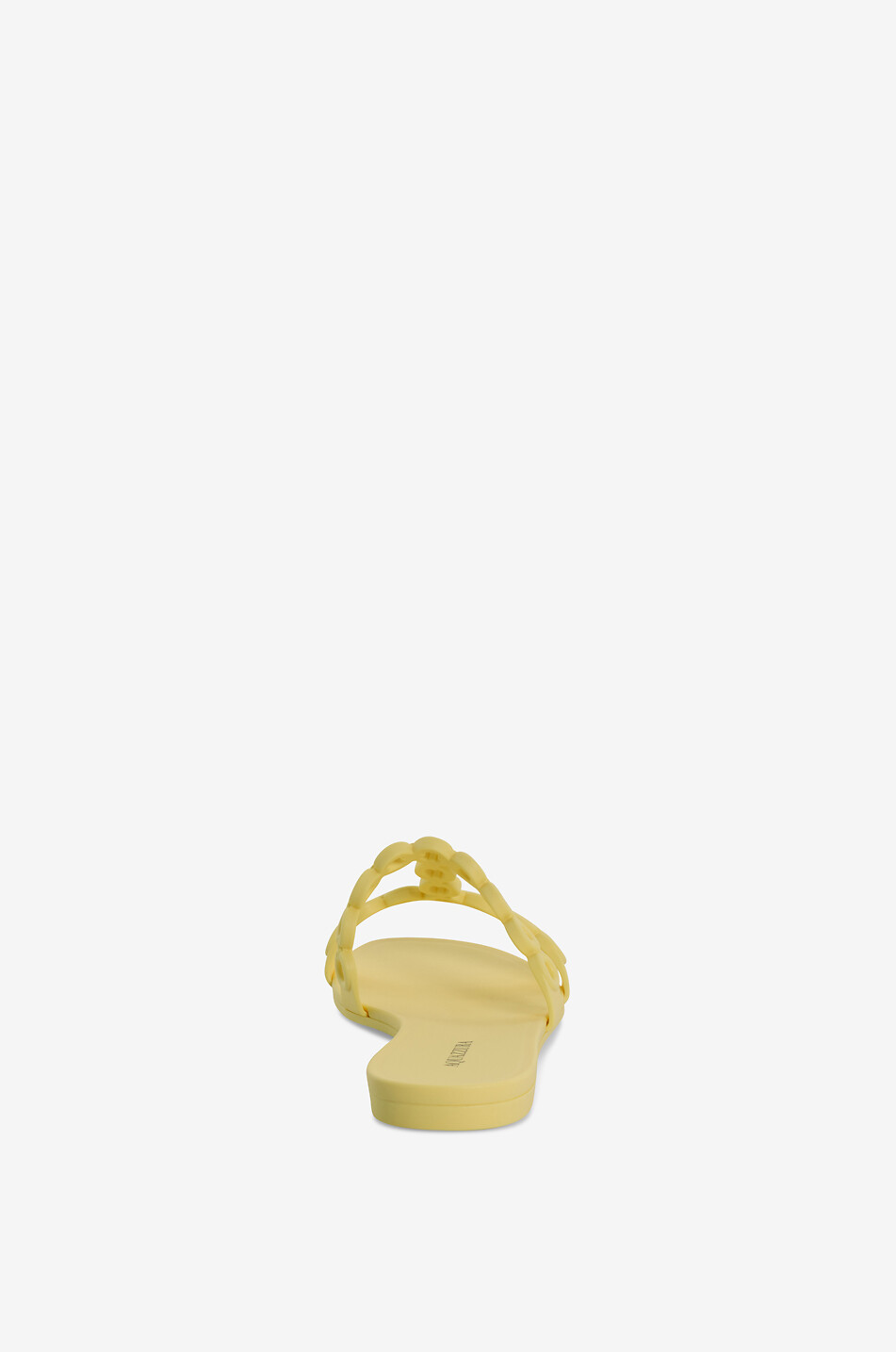 AQUAZZURA Infinity Chain Jelly flat PVC chain mules Women LIGHT YELLOW 4