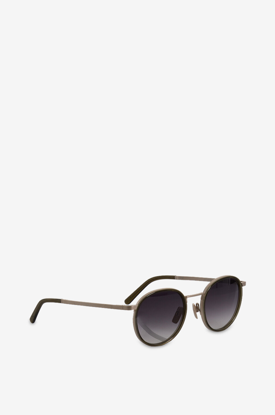 VIU The Voyager Ace round sunglasses Men KHAKI 2