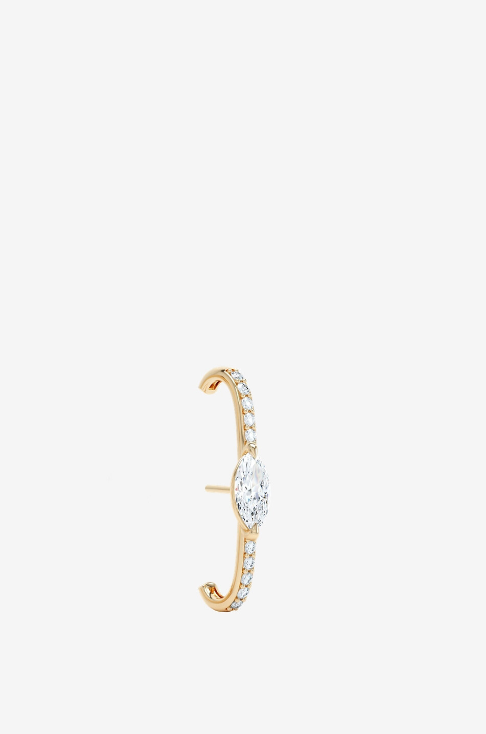 LOEV Mono clou d'oreilles en or jaune et diamants Allday Diamond Ear Cuffs Marquise Femme DORE 2