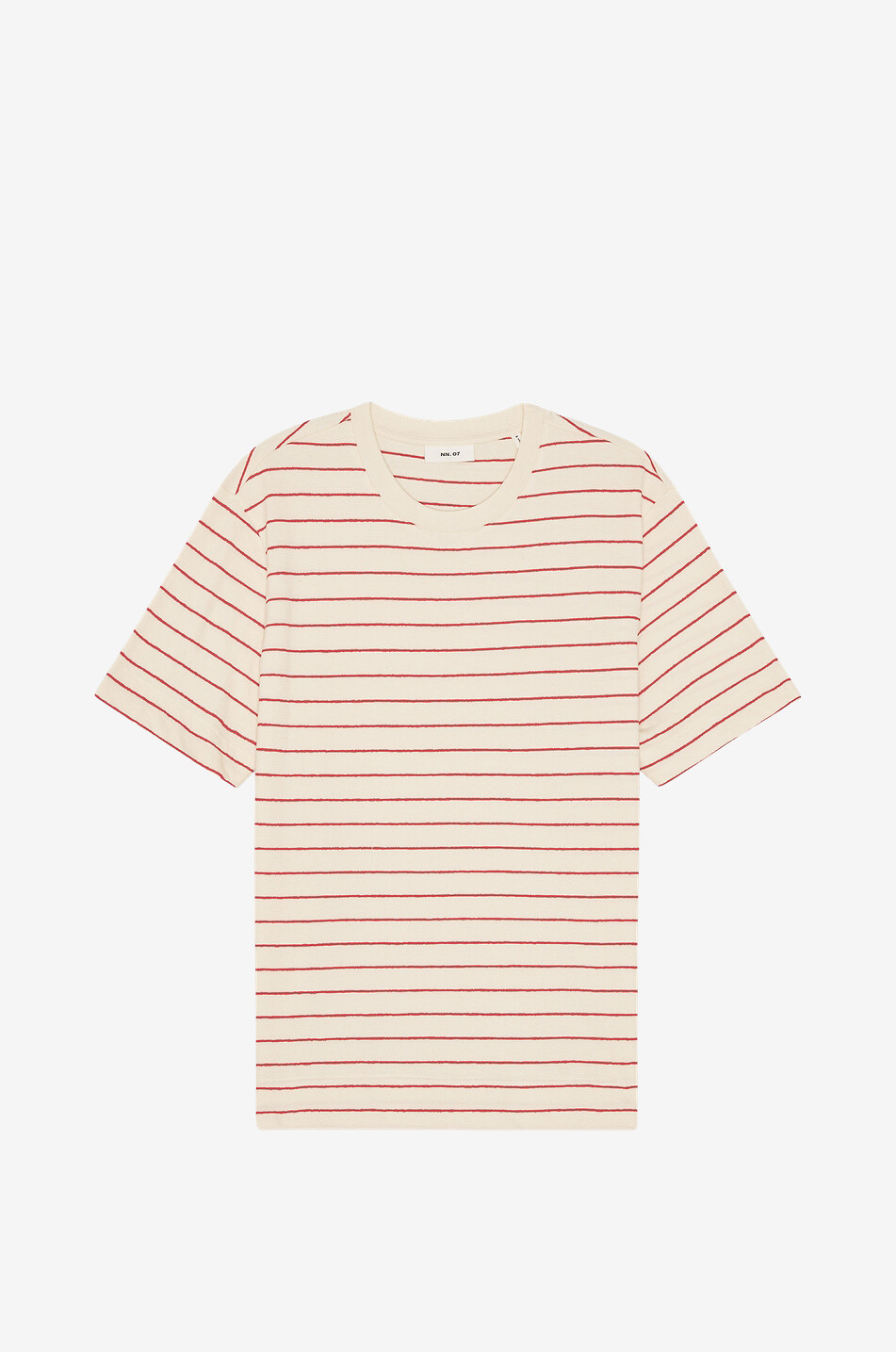 T-Shirt mit Rundhalsausschnitt gestreift aus Baumwolle Pedro