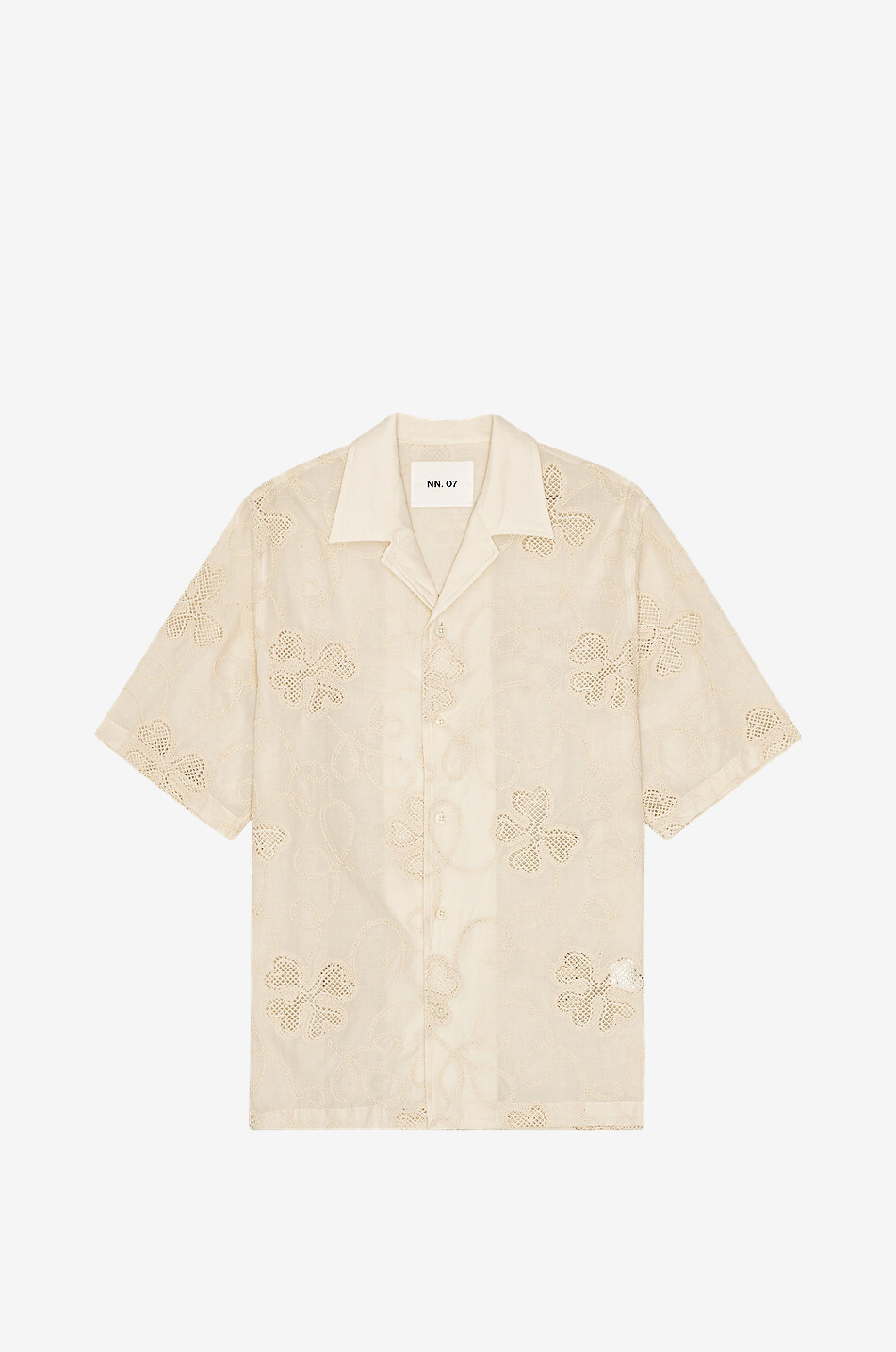 Ben embroidered cotton Cuban collar shirt