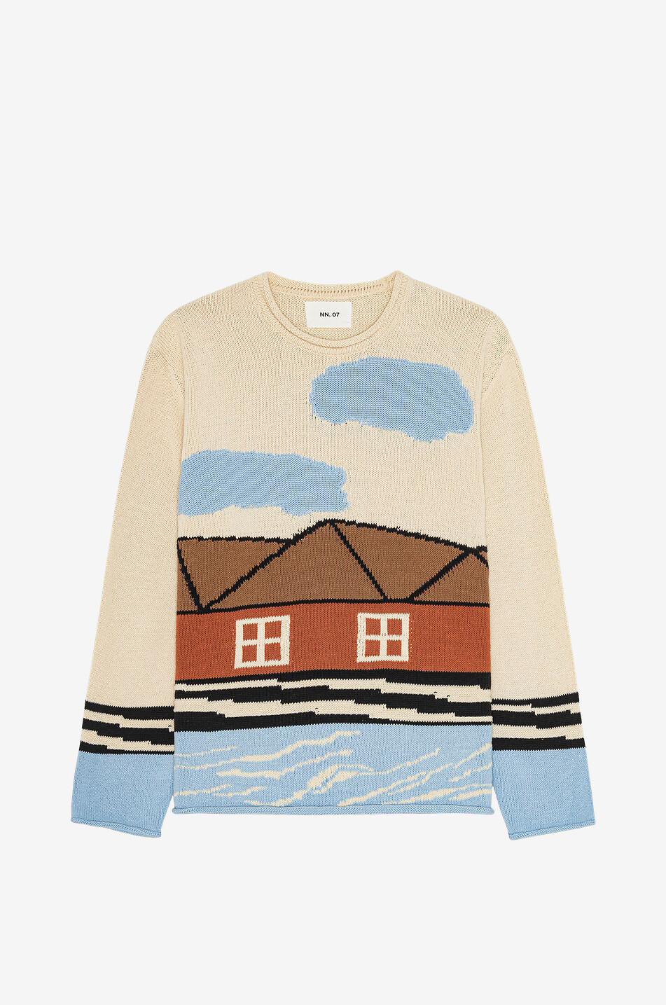 Pullover mit Rundhalsausschnitt aus Jacquard-Strick Mikkel