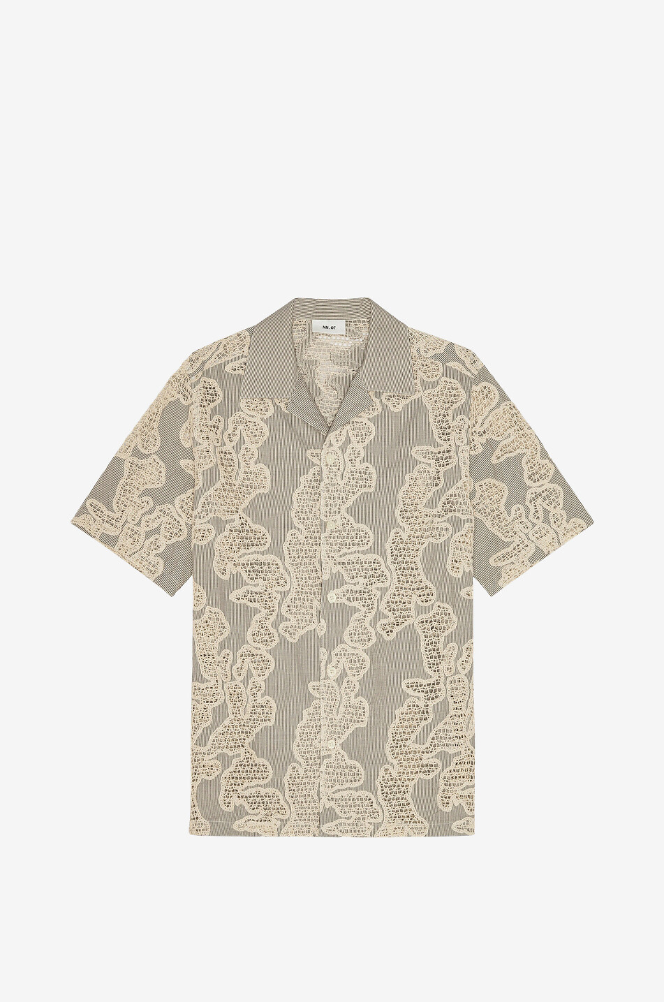Julio embroidered cotton Cuban collar shirt