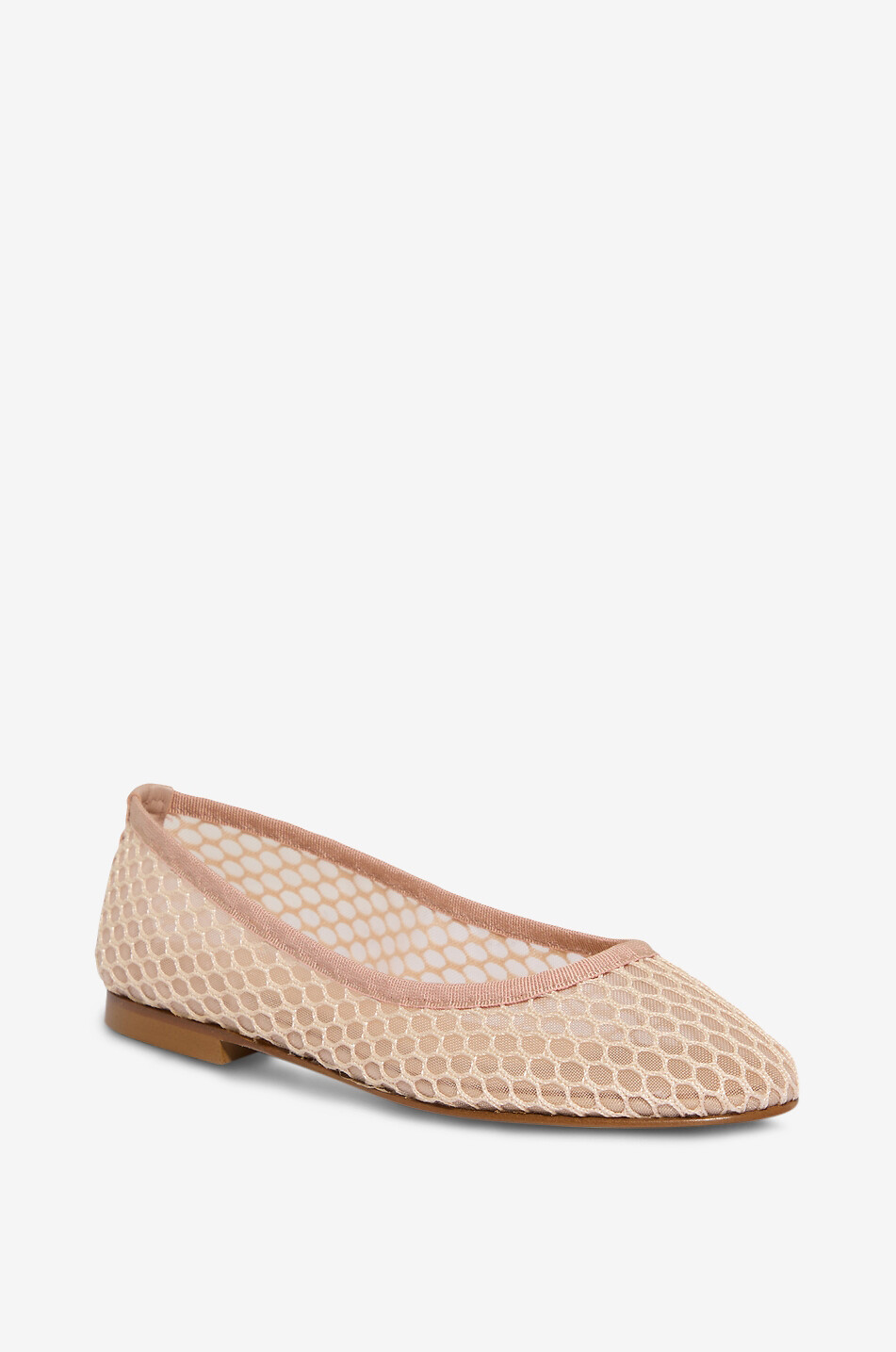 Rete round-toe mesh ballet flats