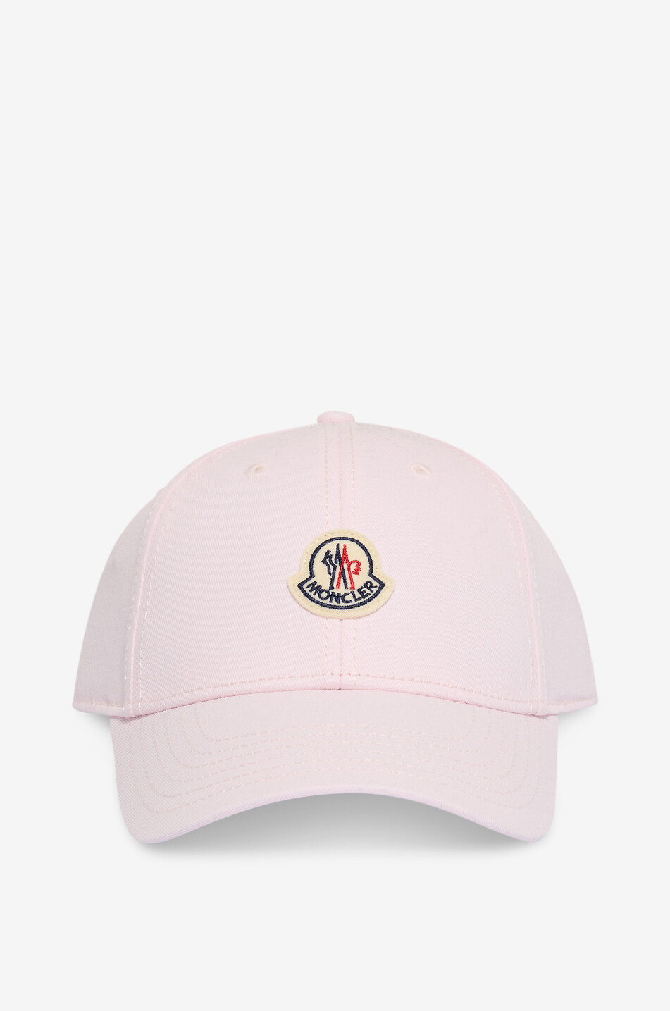 MONCLER Cap in cotton twill with embroidered logo Women PINK 1