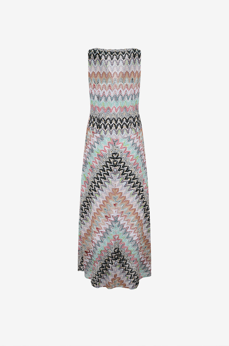 MISSONI Fitted V-neck maxi dress in sequinned knit Women MULTI COLOURED 2