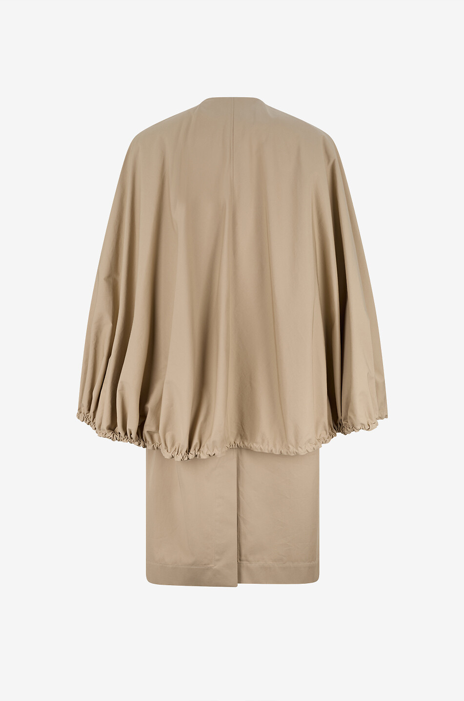 TOTEME Coat with rounded collar and detachable cotton cape Women BEIGE 2