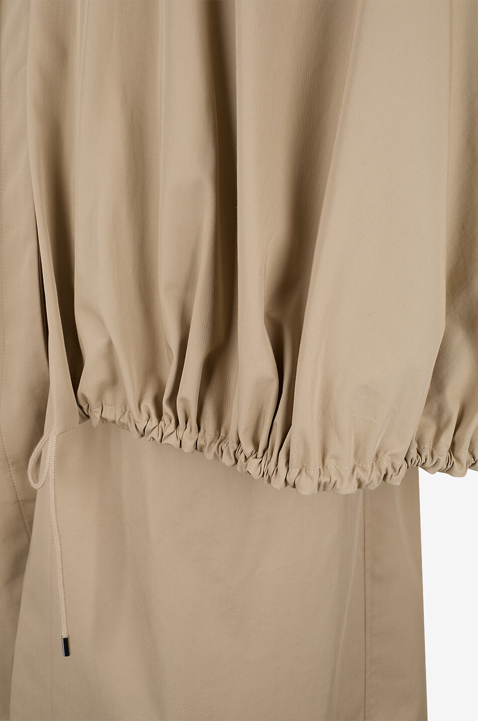 TOTEME Coat with rounded collar and detachable cotton cape Women BEIGE 3