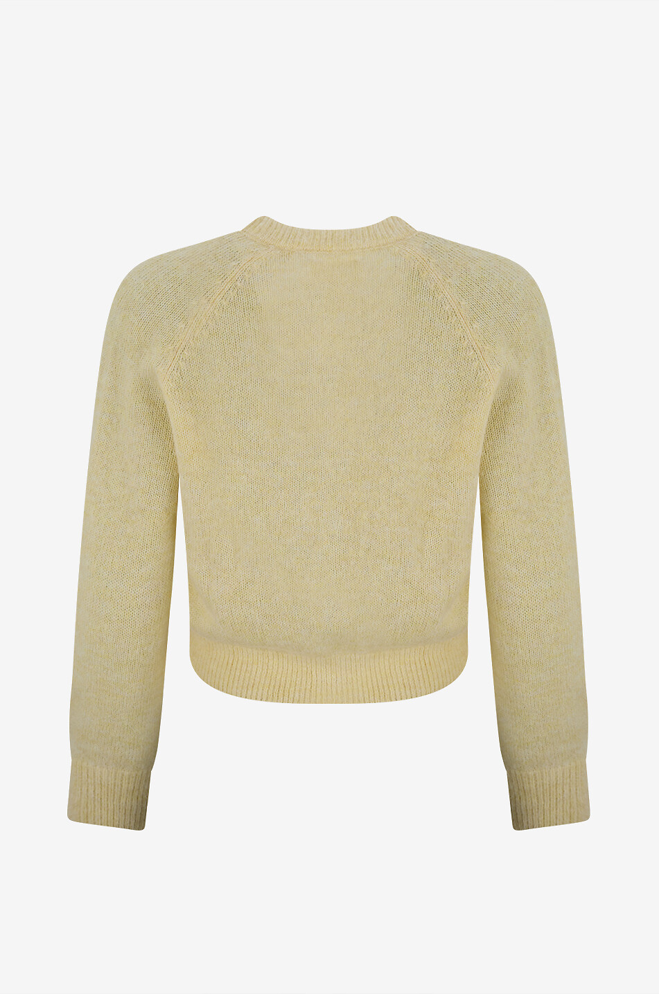 DÔEN Cardigan mit Rundhalsausschnitt aus Alpaka und Wolle Petra Damen GELB 2