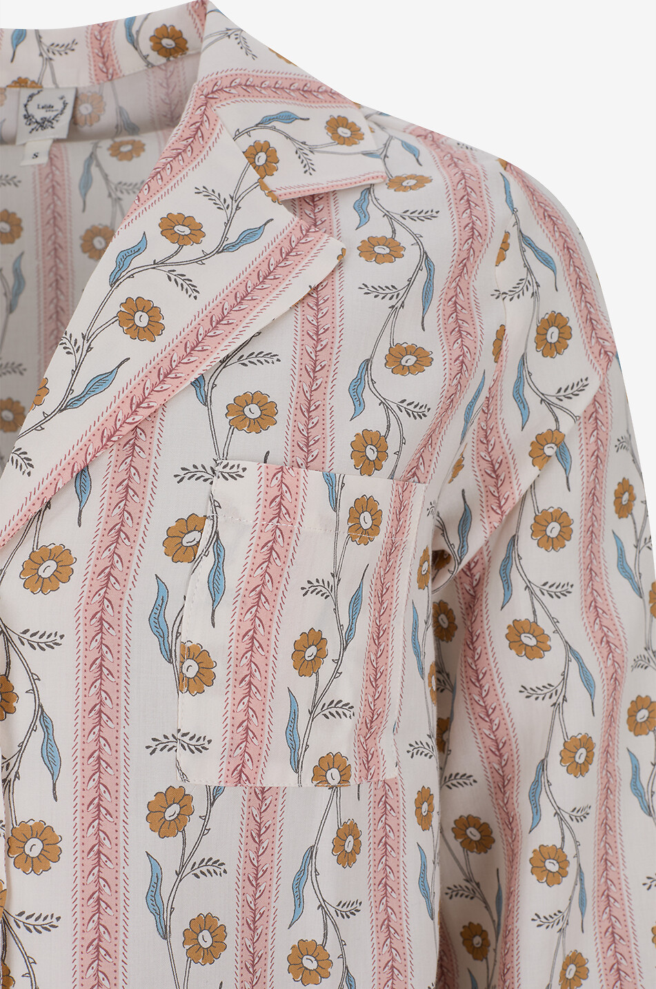 LALIDE A PARIS Pyjama imprimé en coton satiné Nanette Femme MULTICOLORE 10