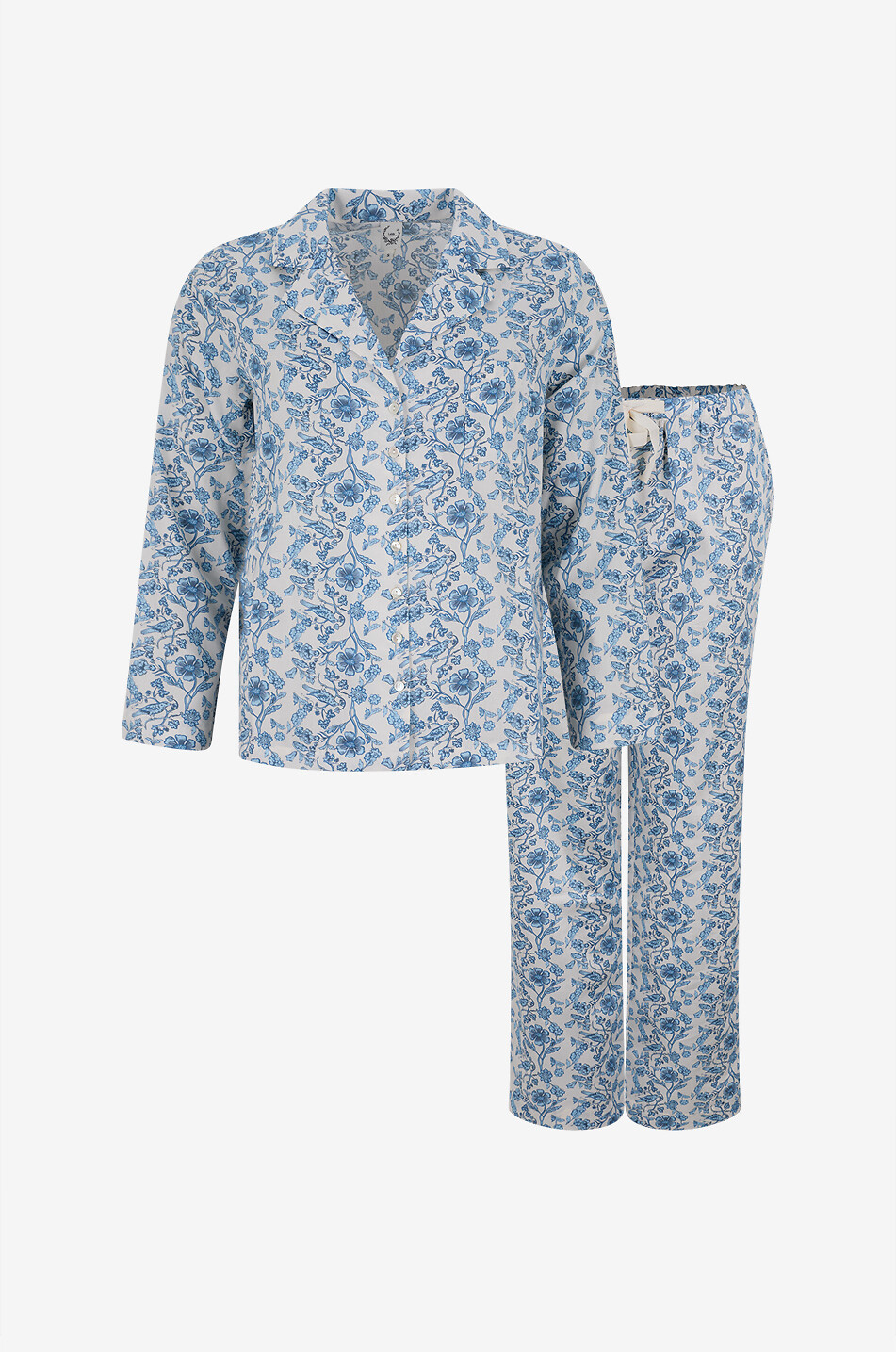 LALIDE A PARIS Noura floral print cotton satin pyjamas Women MULTI COLOURED 1