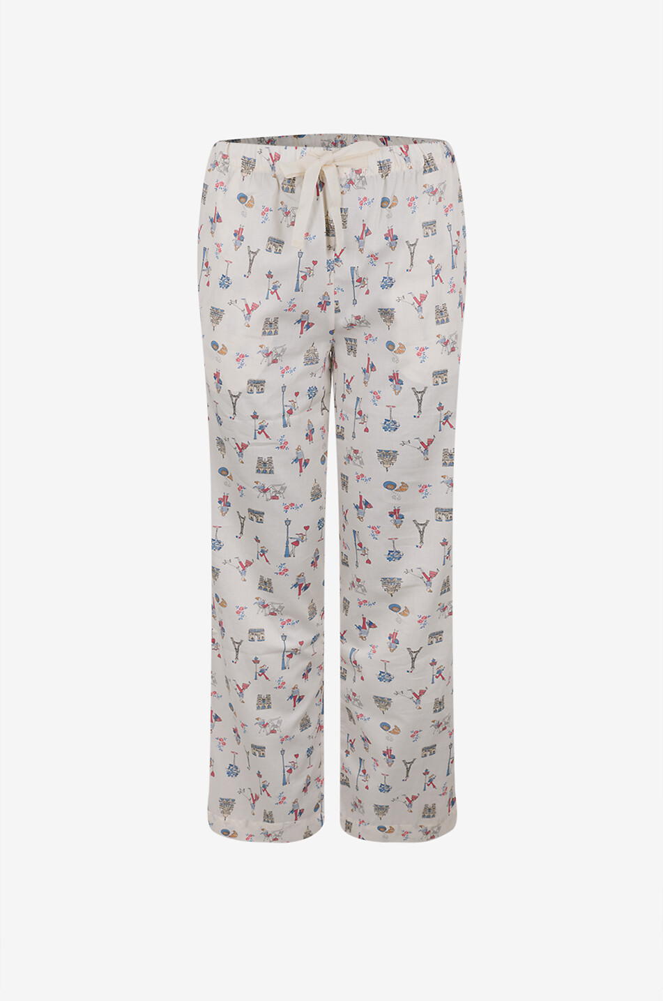LALIDE A PARIS Nolven printed cotton satin pyjamas Women MULTI COLOURED 2
