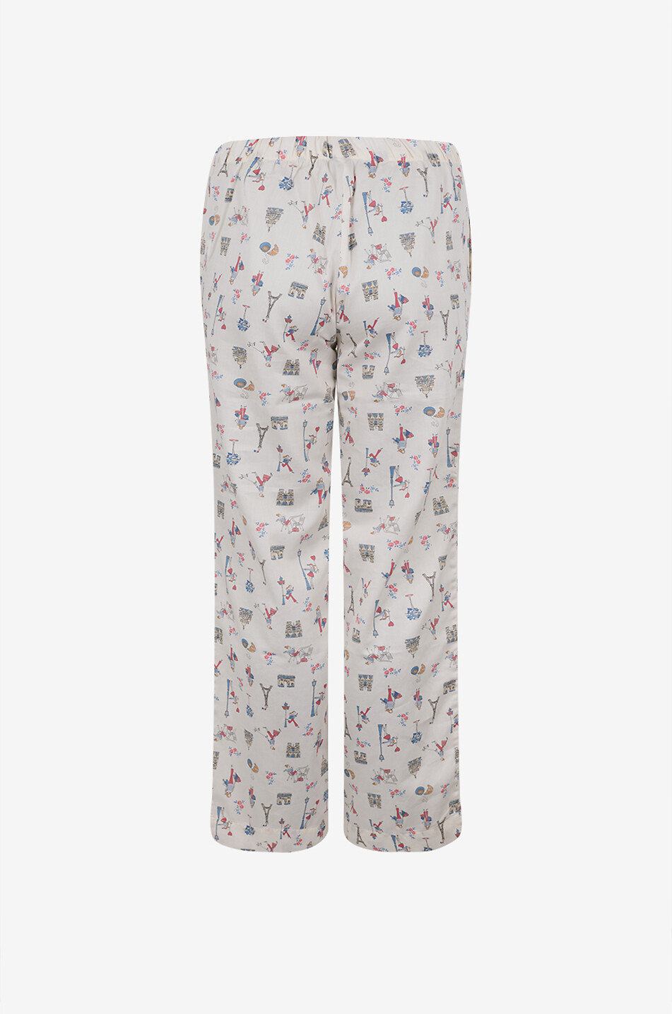 LALIDE A PARIS Nolven printed cotton satin pyjamas Women MULTI COLOURED 10