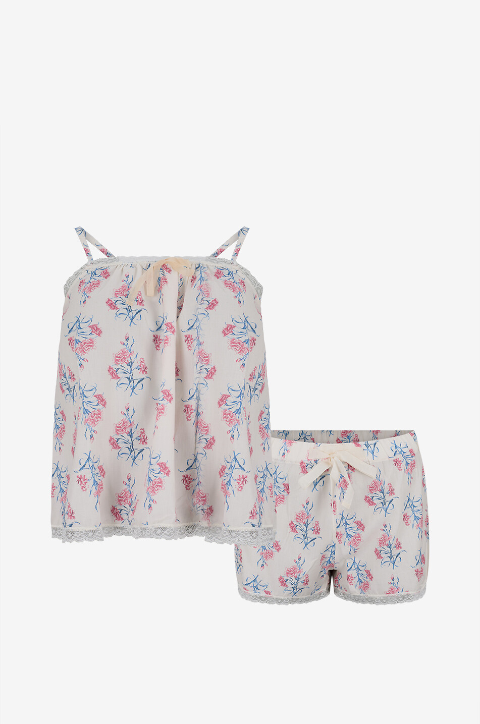 Marthe floral cotton cami and shorts pyjama set