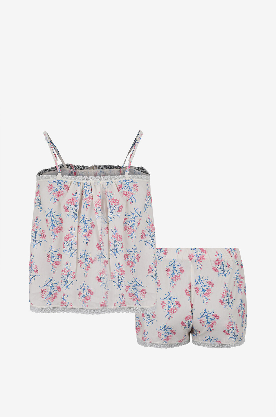 LALIDE A PARIS Marthe floral cotton cami and shorts pyjama set Women MULTI COLOURED 8