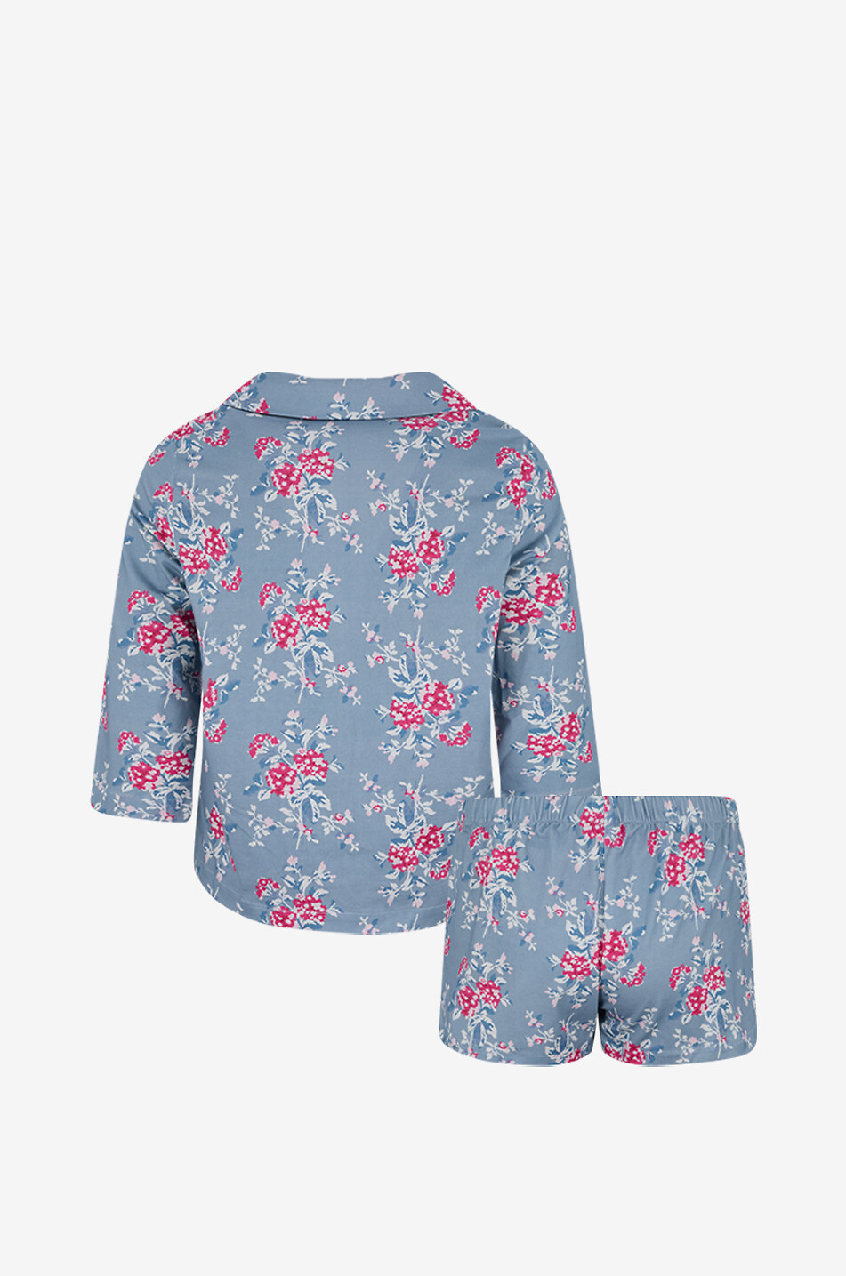 LALIDE A PARIS Pyjama chemise et short floral en coton Blandine Femme MULTICOLORE 9