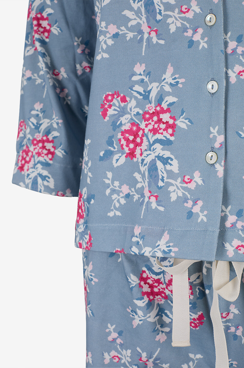 LALIDE A PARIS Pyjama chemise et short floral en coton Blandine Femme MULTICOLORE 11