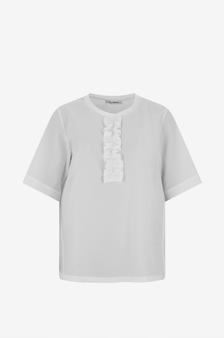 Top mit Rundhalsausschnitt und gerafftem Detail Miya