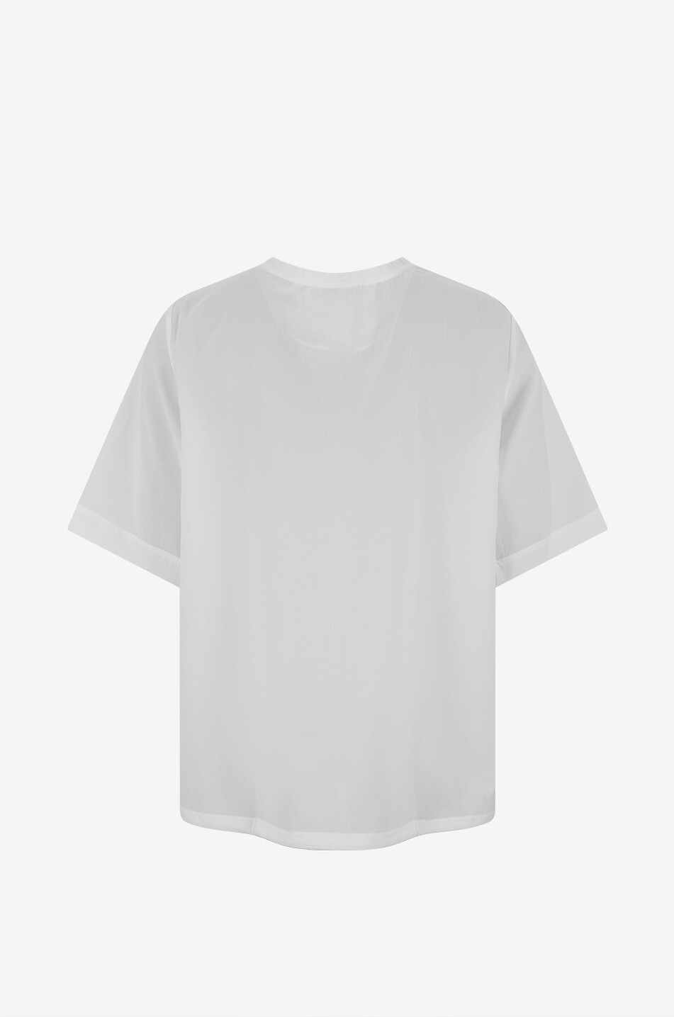 LIS LAREIDA Top mit Rundhalsausschnitt und gerafftem Detail Miya Damen WEISS 2