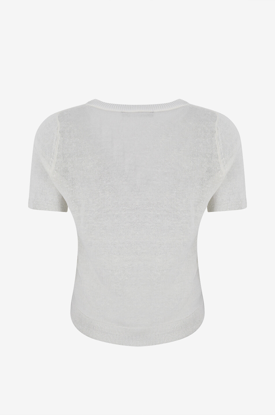 WEEKEND MAX MARA T-Shirt mit Rundhalsausschnitt aus Leinen Panco Damen Hellbeige 2