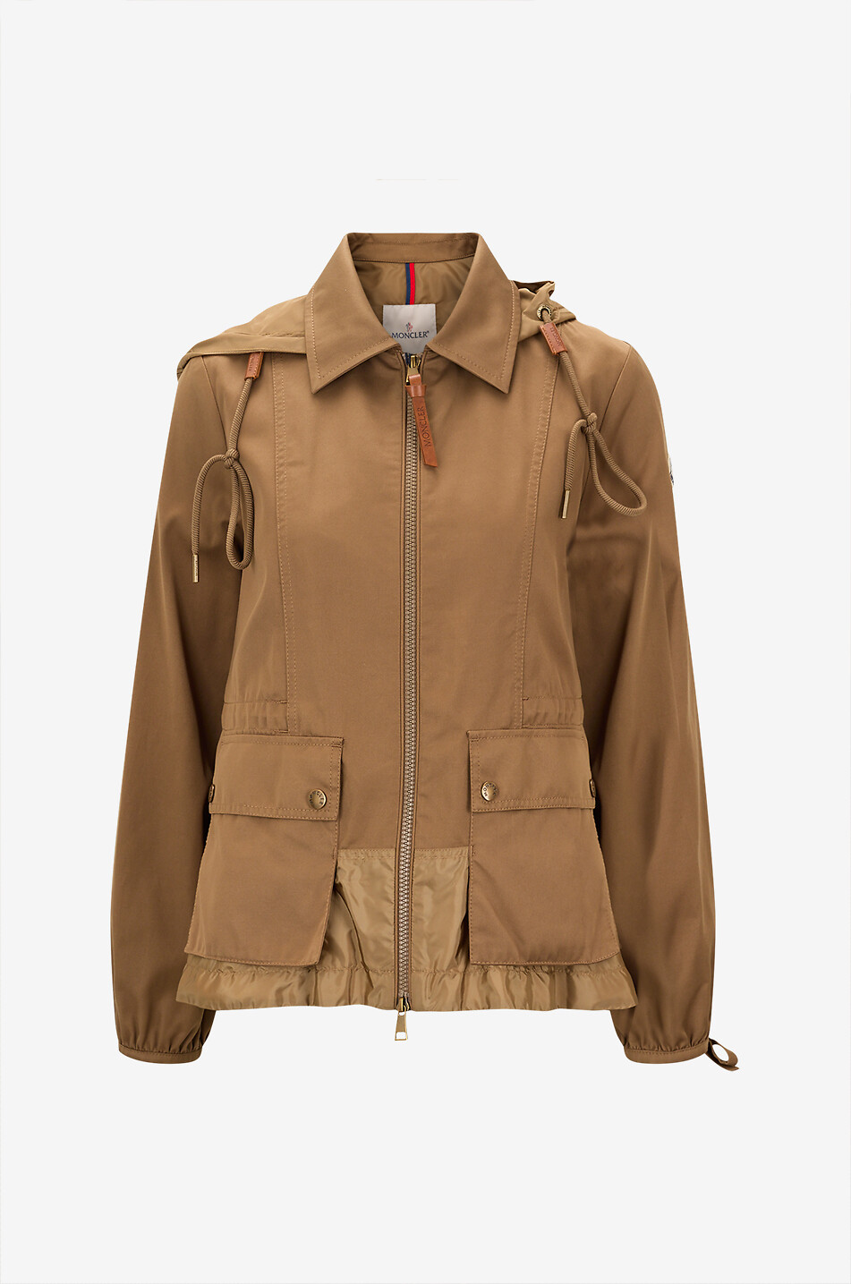 Adenium hooded lightweight twill jacket