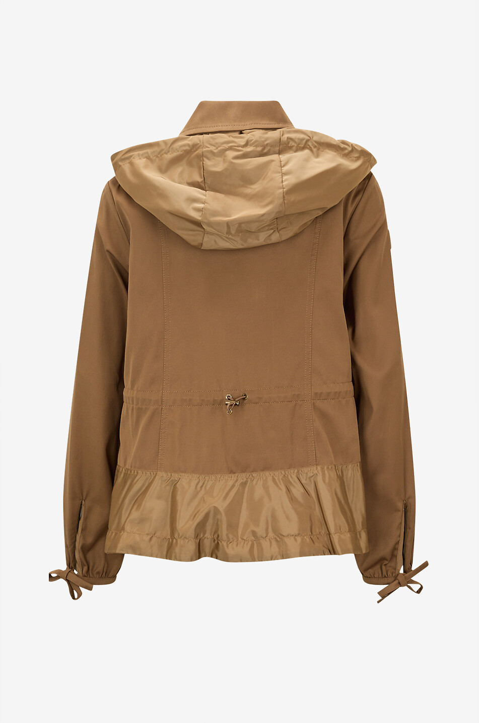 MONCLER Adenium hooded lightweight twill jacket Women BROWN 2