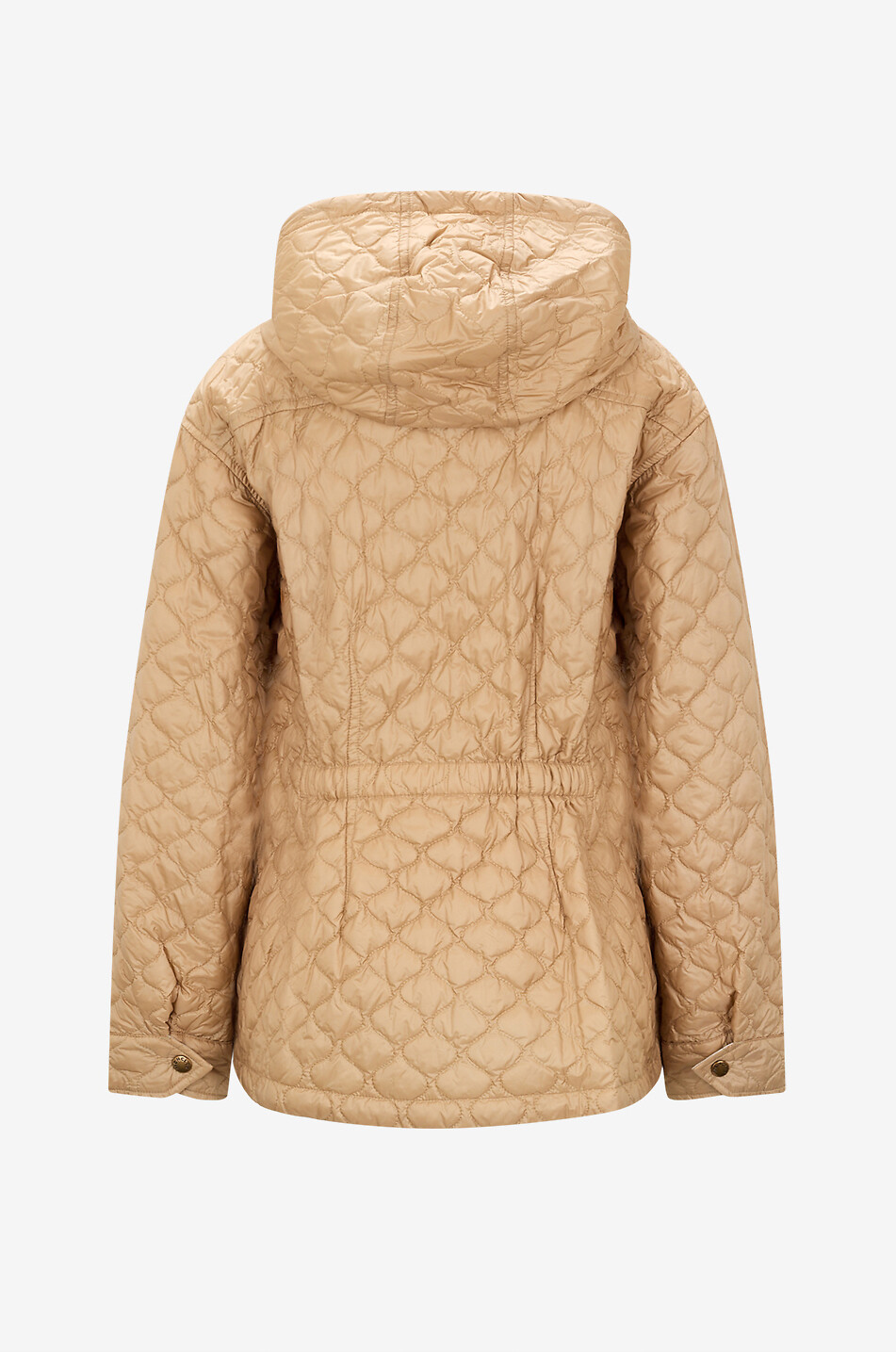 MONCLER Arum fitted quilted hooded lightweight jacket Women LIGHT BROWN 2