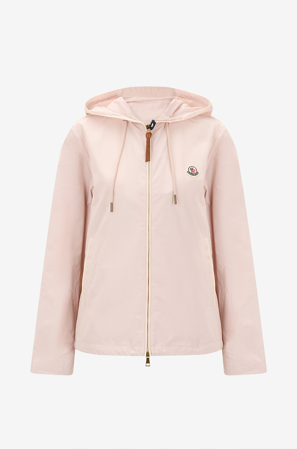 MONCLER Sarracenia lightweight hooded cotton blend jacket Women LIGHT PINK 1