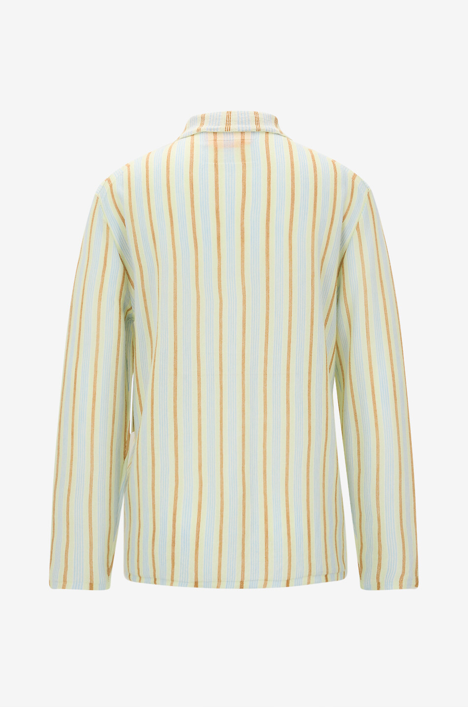GUEST IN RESIDENCE Chemise rayée en cachemire Fine Stripe Showtime Shirt Femme VERT CLAIR 2
