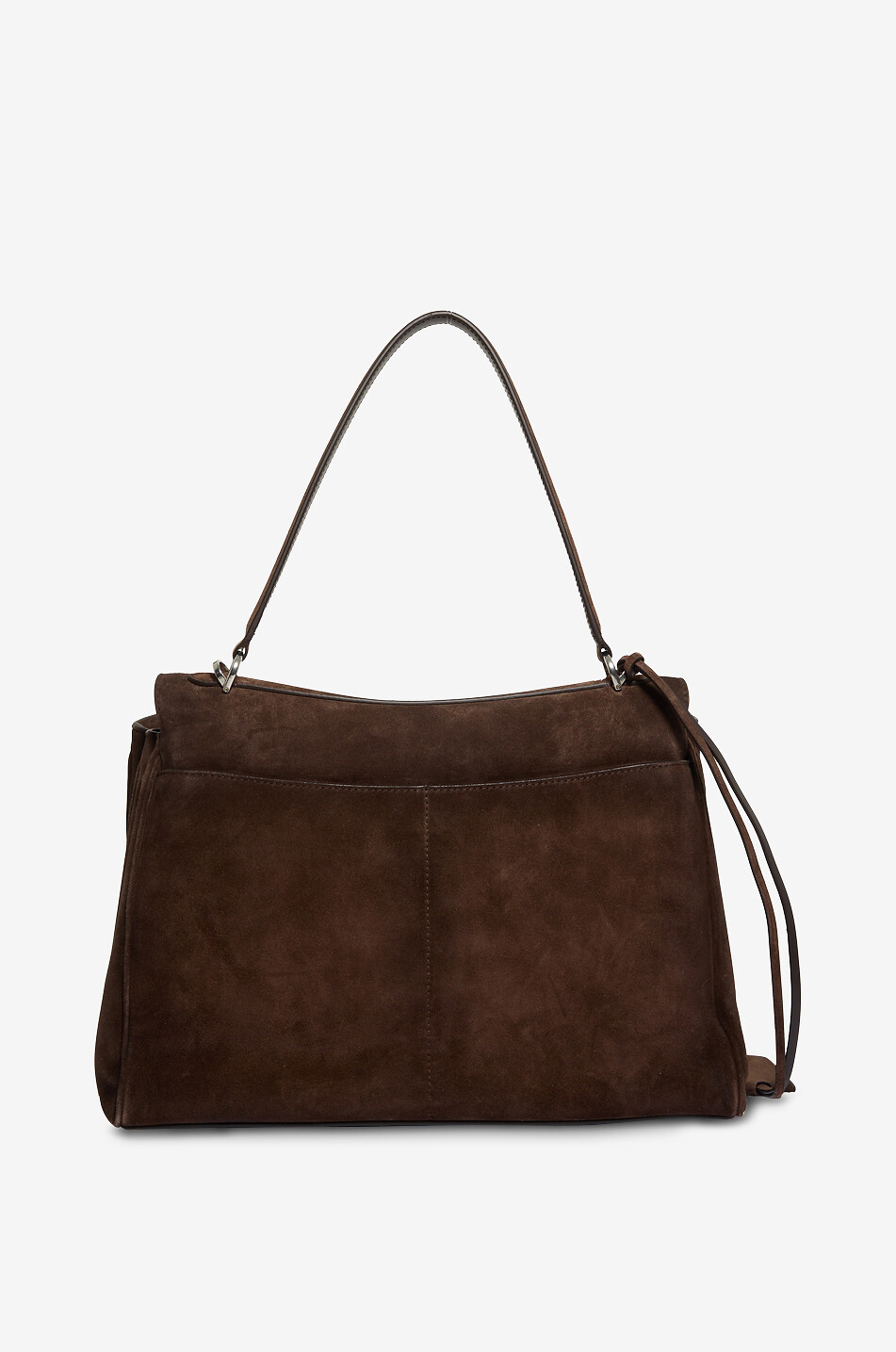 BALENCIAGA Sac à main en daim Rodeo Moyen Femme MARRON FONCÉ 3