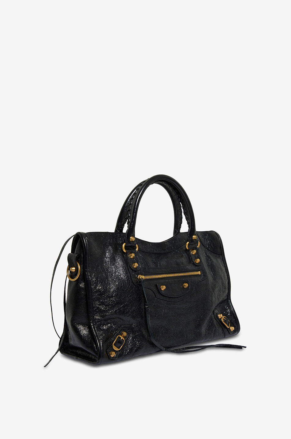 BALENCIAGA Handtasche aus Arena-Leder Le City Medium Damen SCHWARZ 2