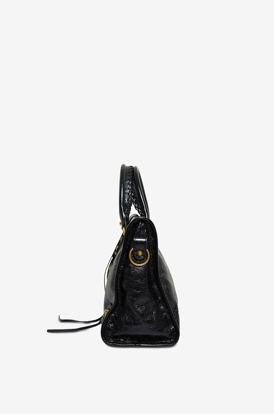BALENCIAGA Handtasche aus Arena-Leder Le City Medium Damen SCHWARZ 4