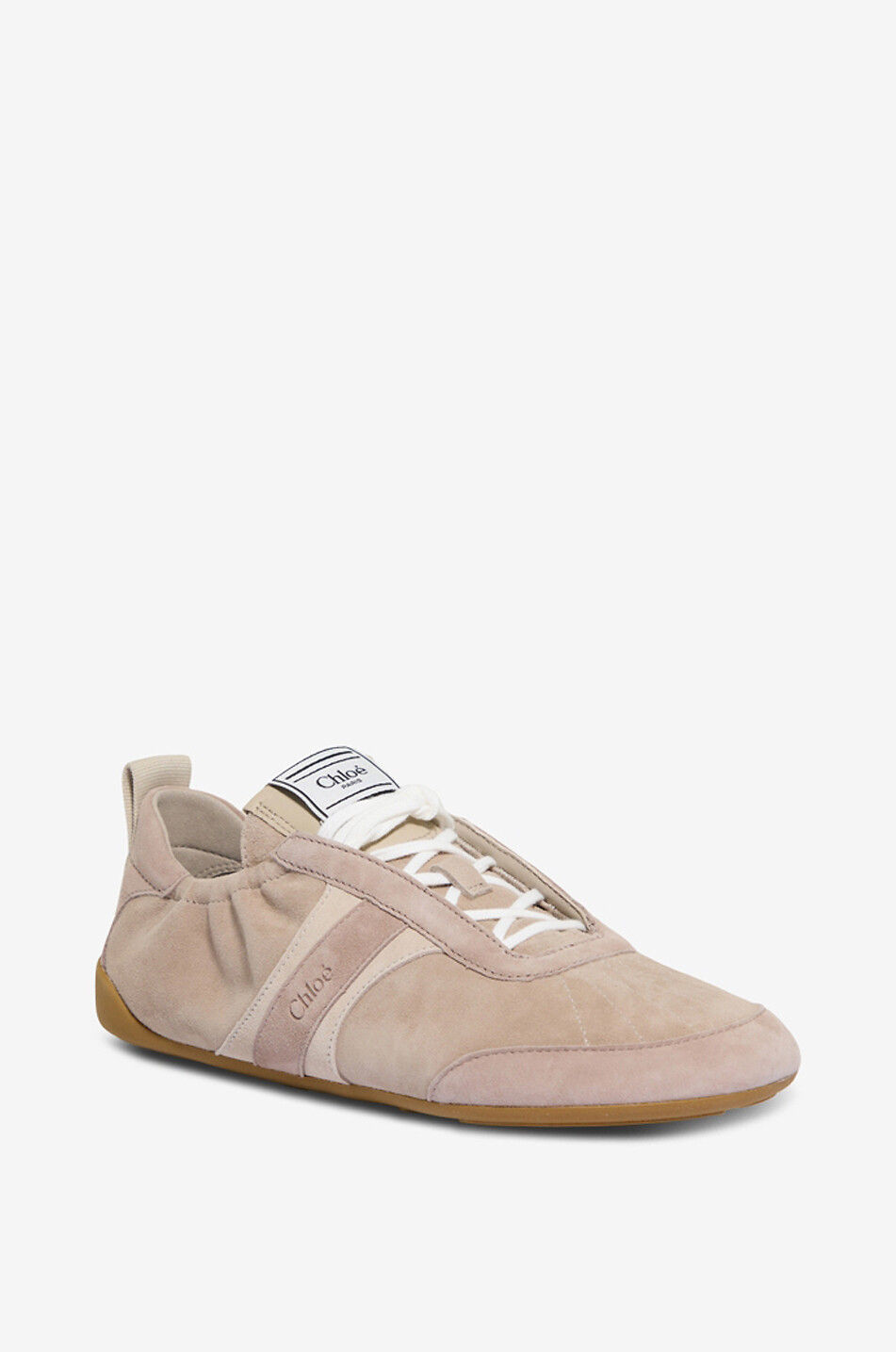 Kick suede low-top lace-up sneakers
