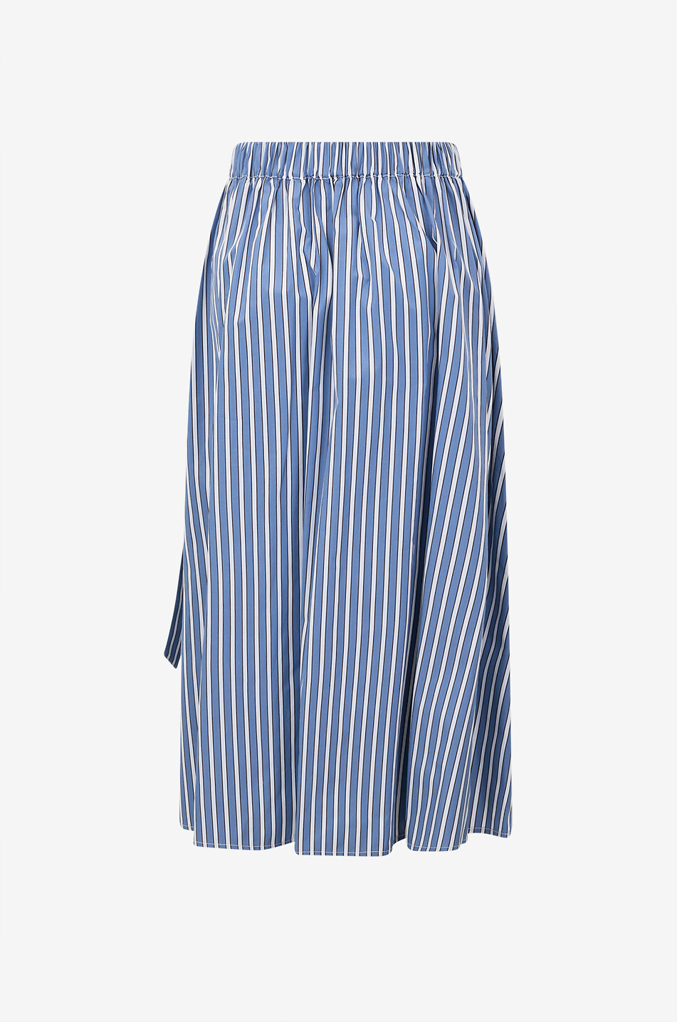 BRUNELLO CUCINELLI Robe chemise midi rayée en popeline de coton Femme MULTICOLORE 5