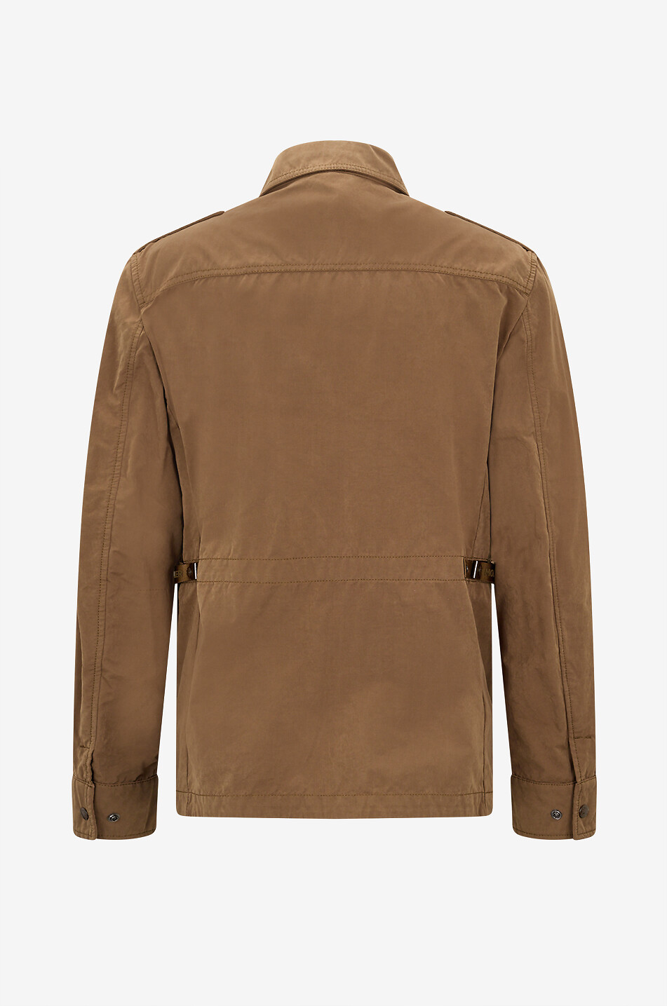 MONCLER Amnicon mixed cotton canvas lightweight jacket Men BROWN 2