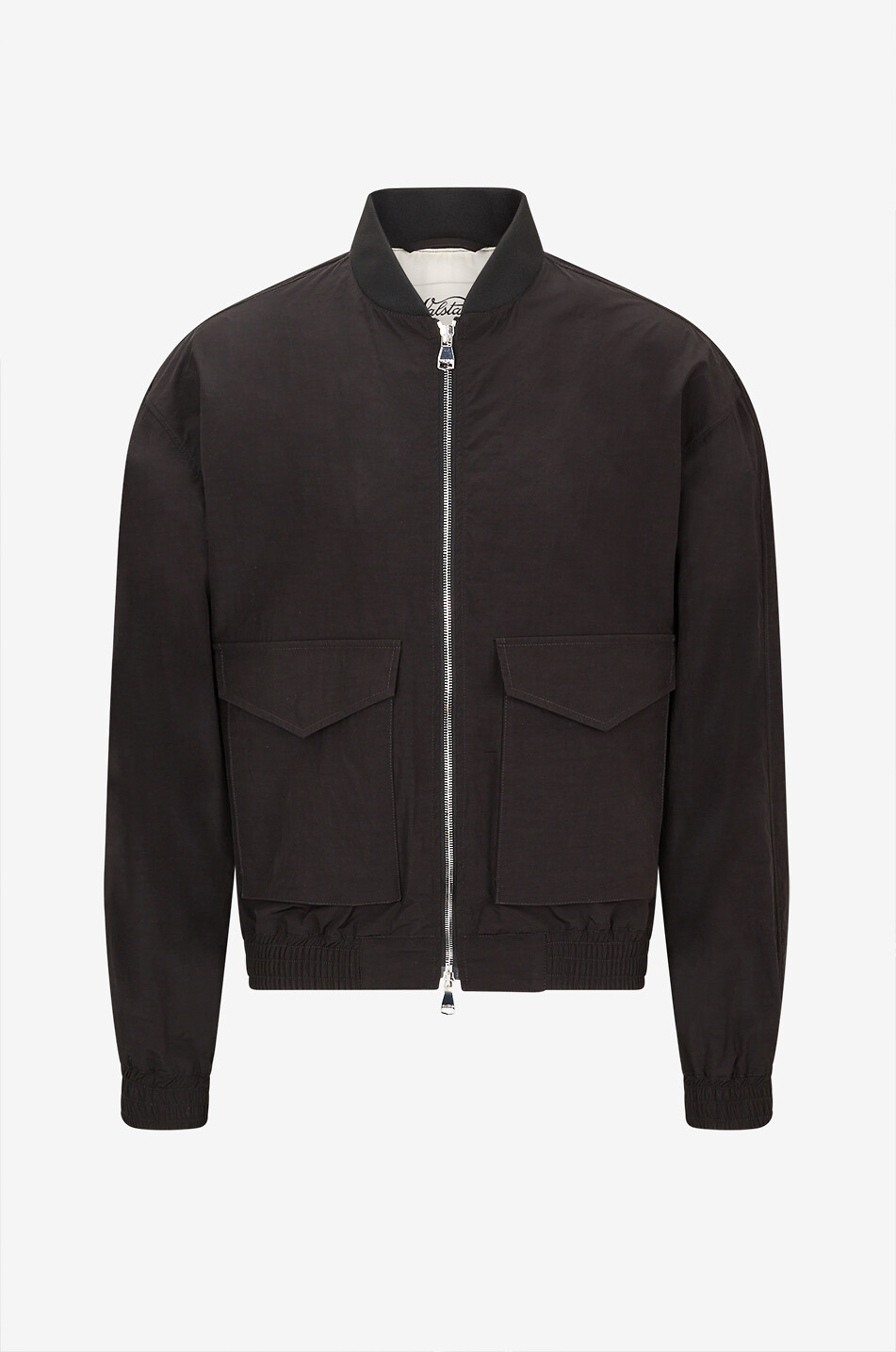 VALSTAR MILANO 1911 Baker technical fabric cropped bomber jacket Men BLACK 1