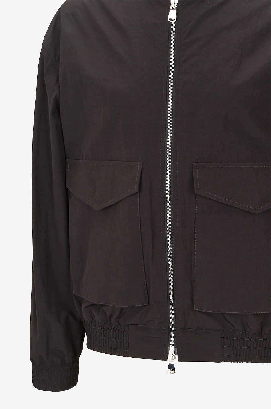 VALSTAR MILANO 1911 Baker technical fabric cropped bomber jacket Men BLACK 3