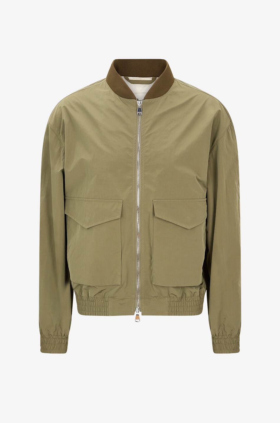 Baker technical fabric cropped bomber jacket