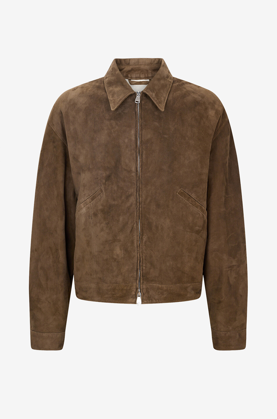 Stan suede velour effect cropped jacket