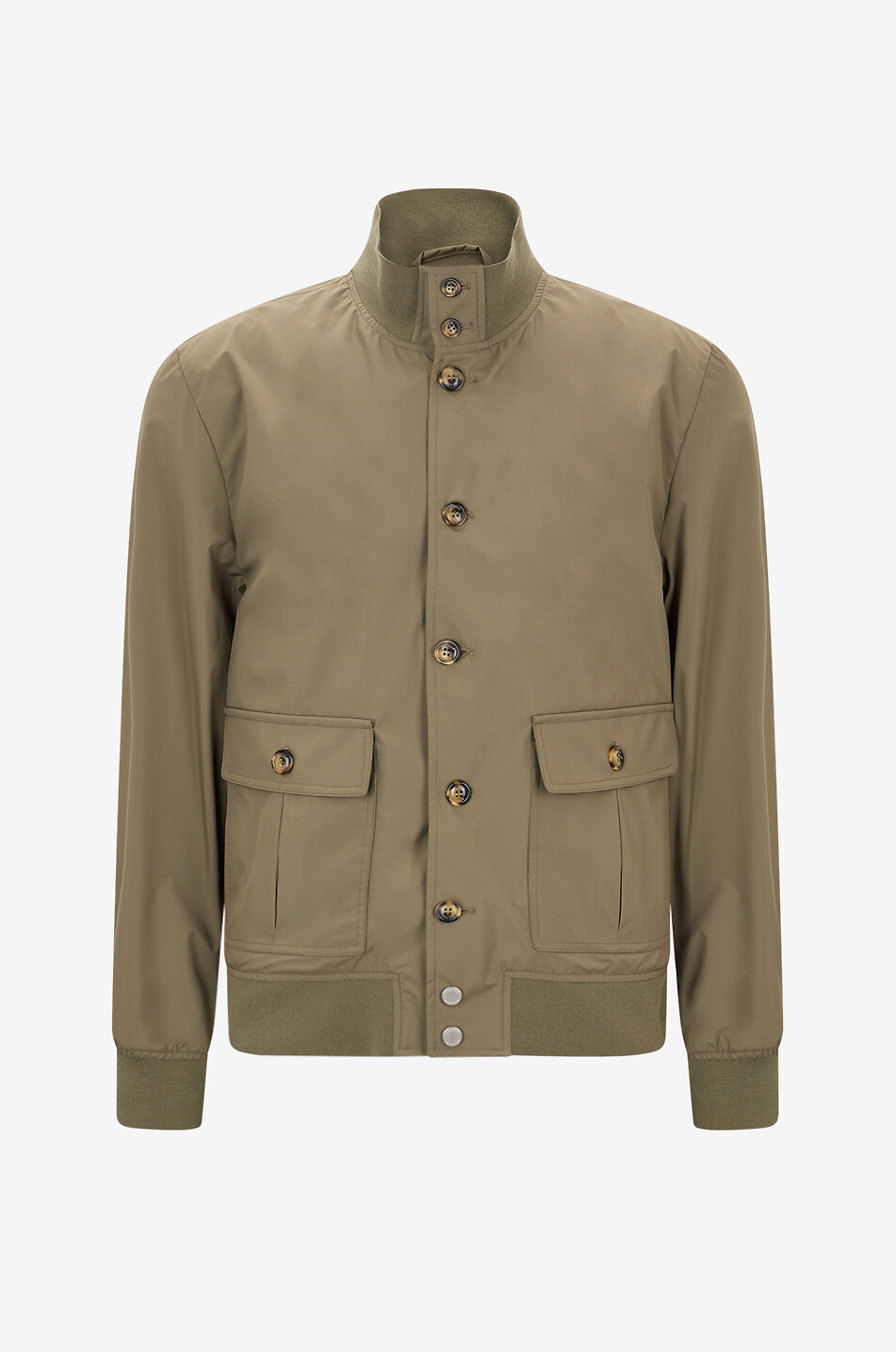 VALSTAR MILANO 1911 Valstarino Pocketable technical fabric funnel-neck jacket Men GREEN 1