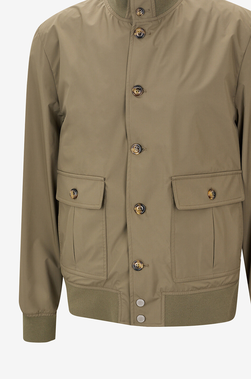 VALSTAR MILANO 1911 Valstarino Pocketable technical fabric funnel-neck jacket Men GREEN 3