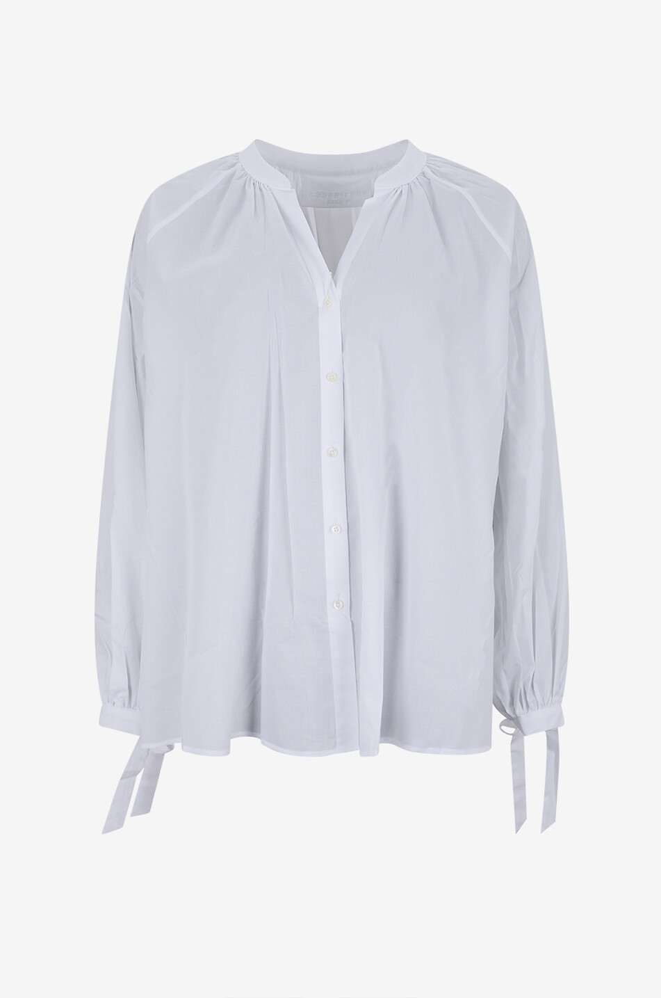 BOURRIENNE PARIS X Hemd mit Stehkragen aus Baumwollvoile Flirt Damen WEISS 1