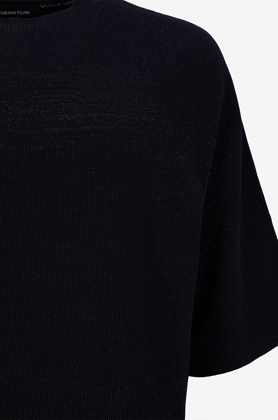 FABIANA FILIPPI Trapezförmiger Pullover mit Rundhalsausschnitt aus Baumwolle Damen DUNKELBLAU 3