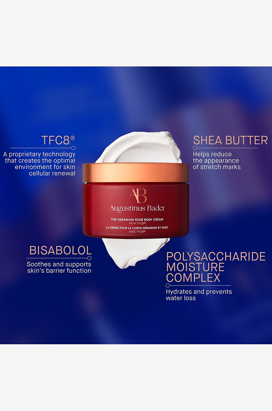 AUGUSTINUS BADER Körpercreme mit TCF8 The Geranium Rose Body Cream - 200ml Unisex Farblos 7