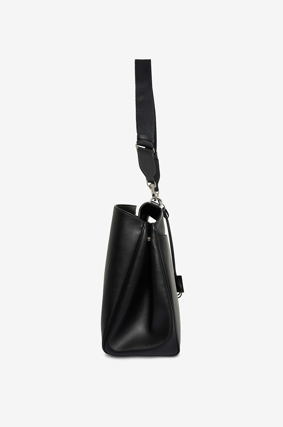 BALENCIAGA Sac porté épaule en cuir Messenger Rodeo Moyen Homme NOIR 4