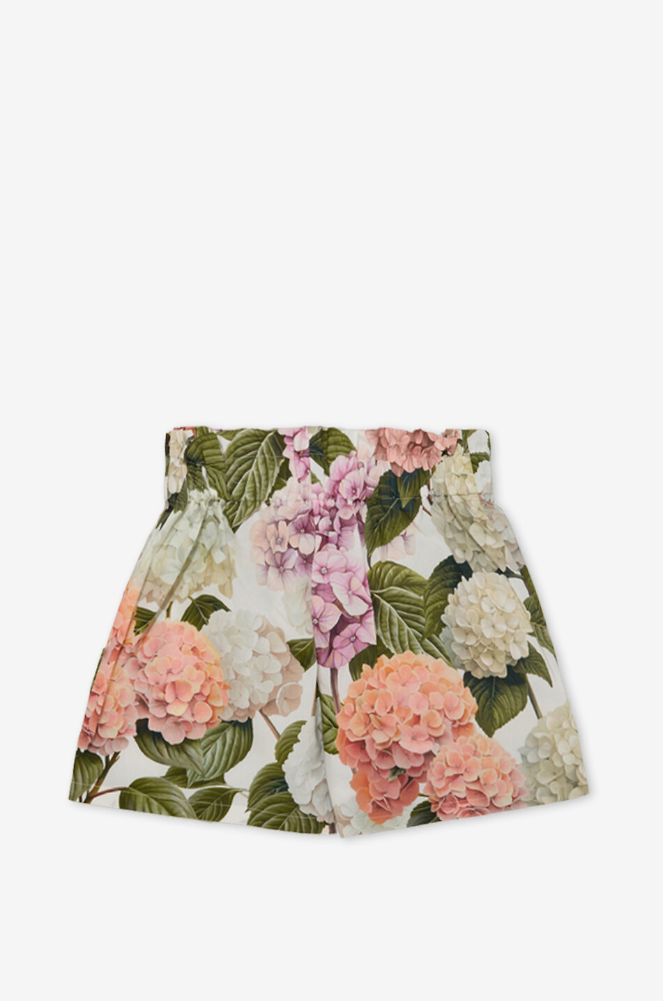 DOLCE & GABBANA Short en popeline de coton fleuri fille Fille BLANC 2
