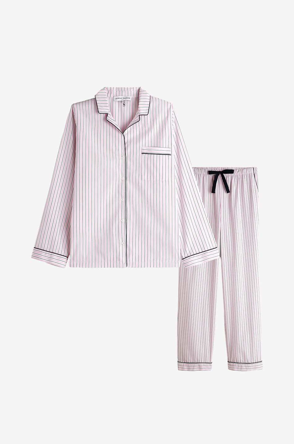 LAURENCE TAVERNIER Pyjama rayé en popeline de coton Femme MULTICOLORE 1