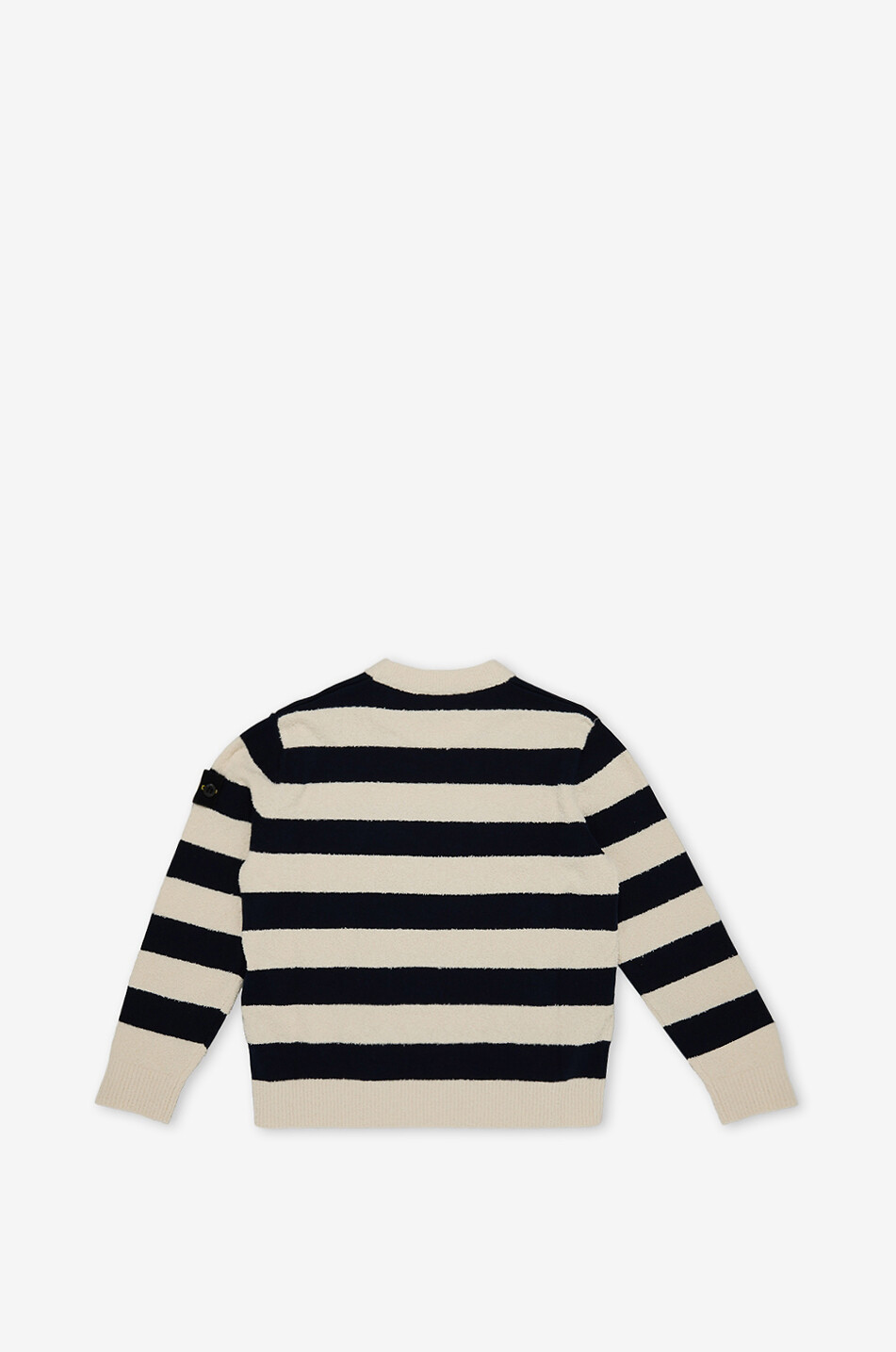 STONE ISLAND JUNIOR Pull en maille rayé à col rond garçon 5100011 Garçon BLEU FONCE 2